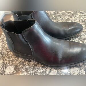 Moretti Black Label Black Leather Boots